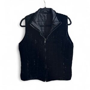 Ralph Lauren Double Sided Black Quilted | Puffer Zipper Vest Size M / L‎